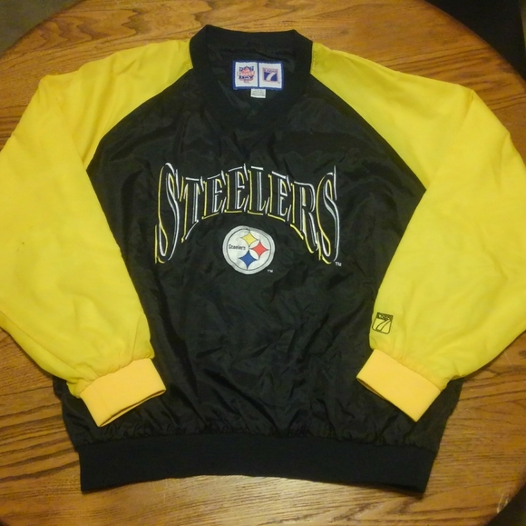 Vintage 90s🔥 Pittsburgh Steelers ✨ Logo 7 Jacket Windbreaker XL 🏈 🏟️  Vtg 💎 - Picture 7 of 14
